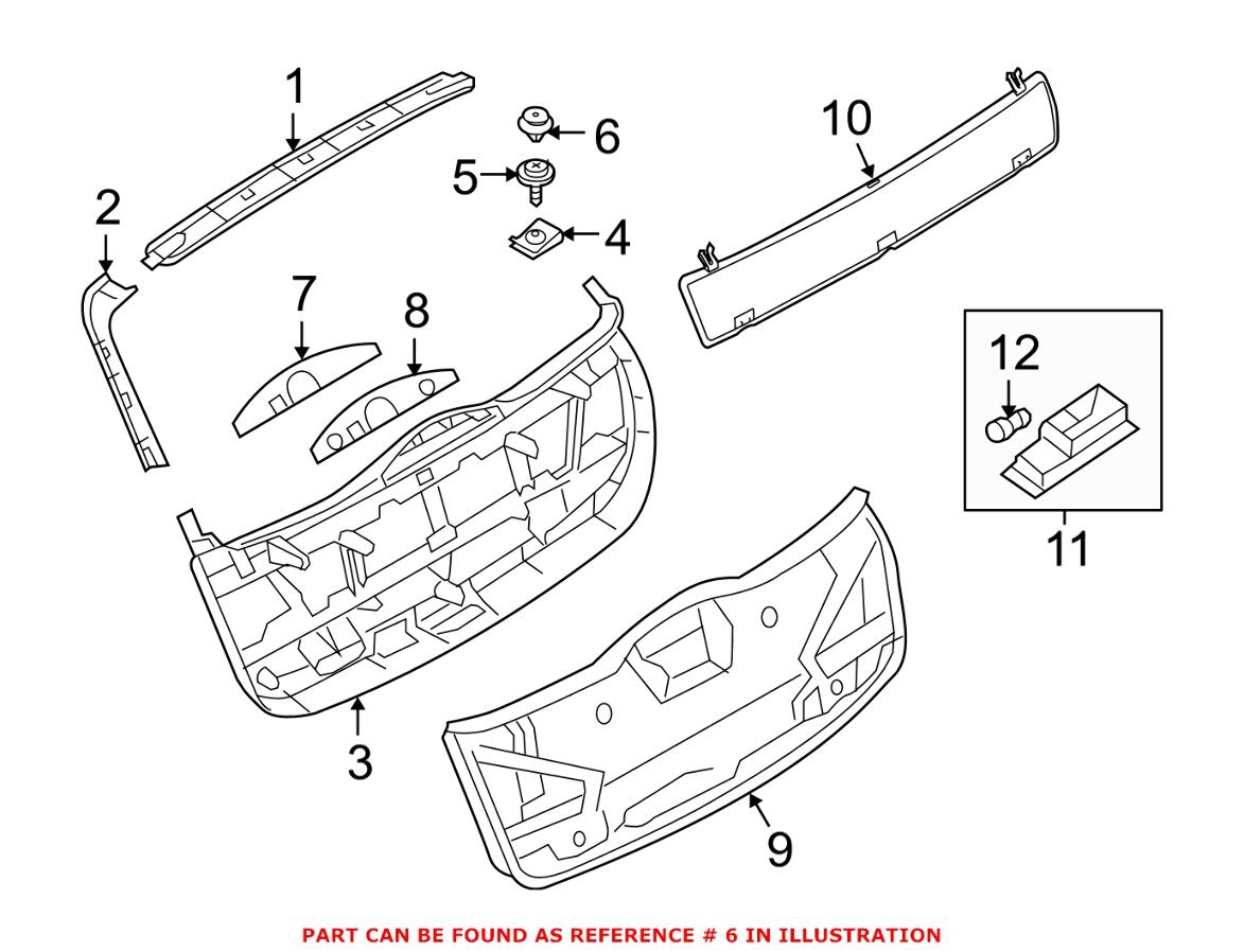 BMW Clip (w/ Seal Ring) 51137065607